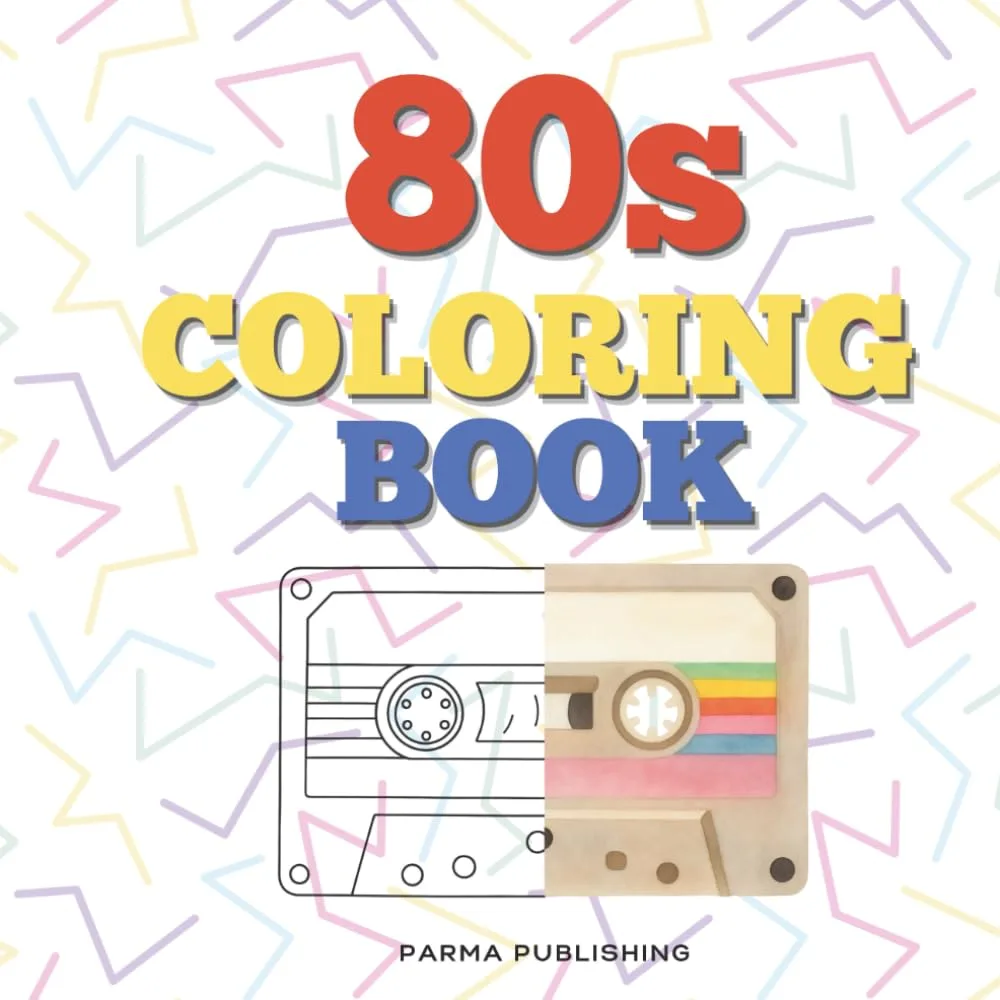 Cover of 80s Coloring Book