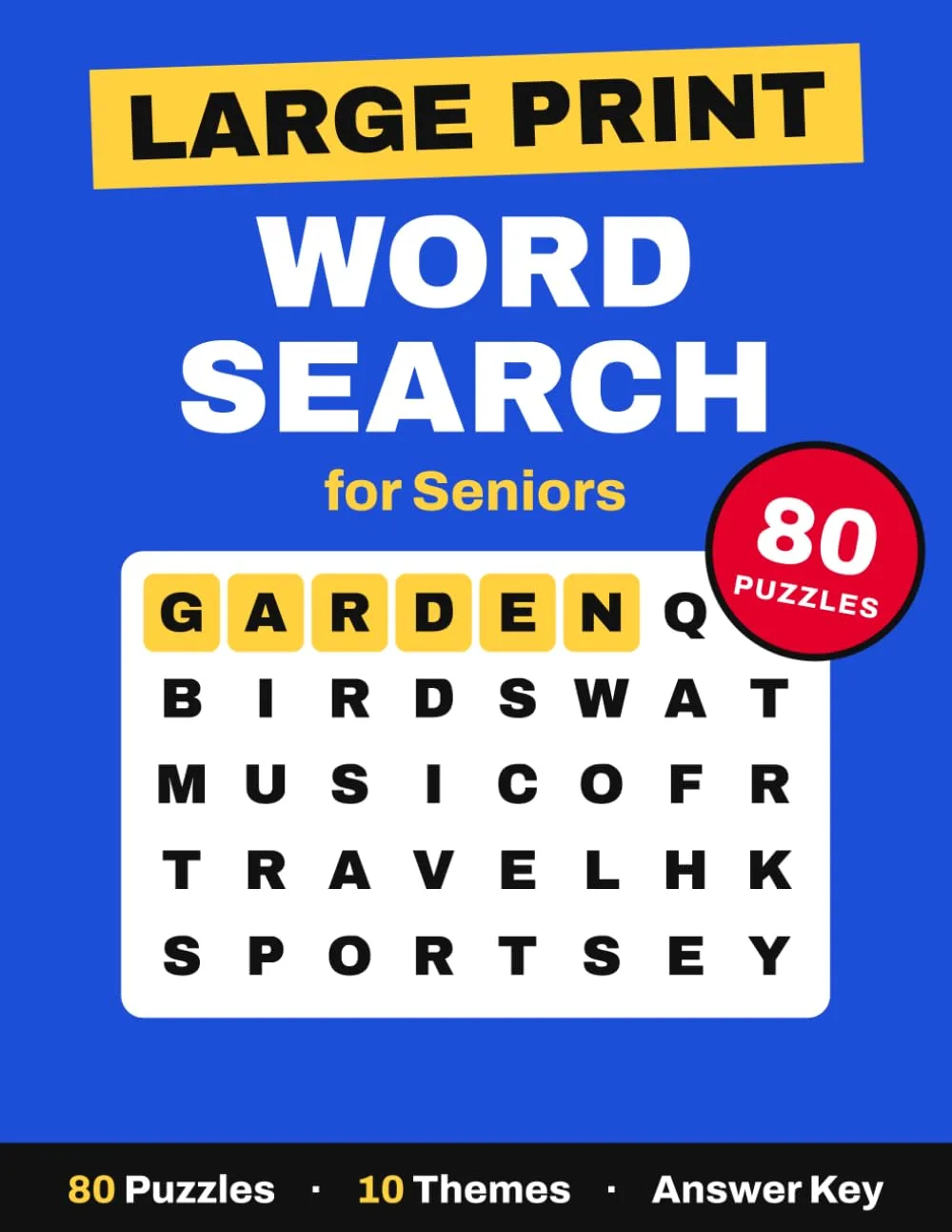 Cover of Large Print Word Search for Seniors