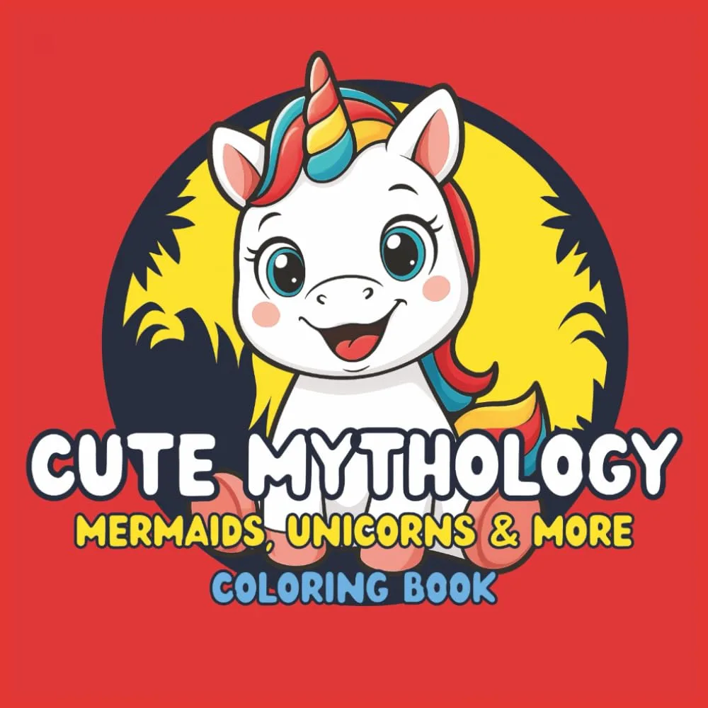 Cover of The Big Square Cute Mythology Coloring Book
