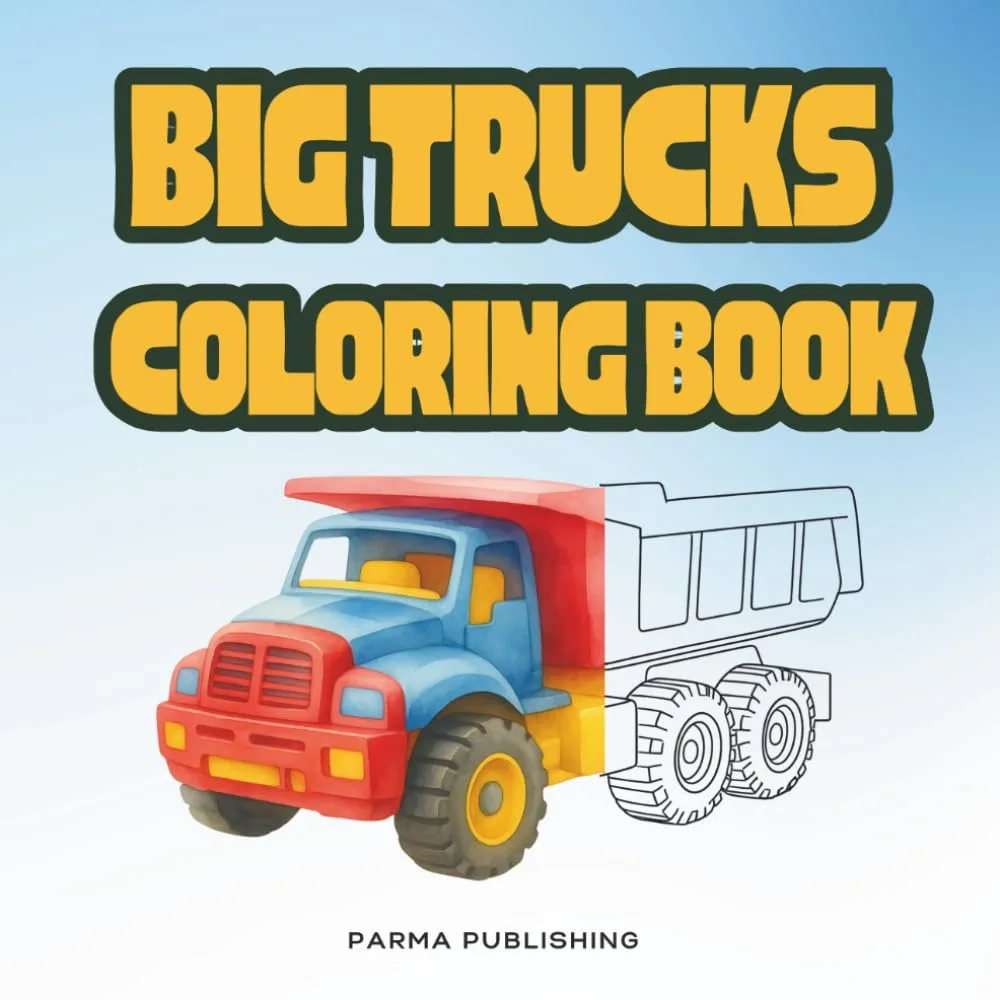 Cover of The Big Trucks Coloring Book