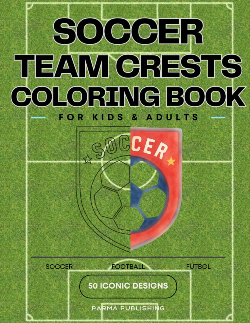 Cover of The Ultimate Soccer Logo Coloring Book
